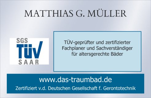 TÜV Zertifikat für Matthias G. Müller